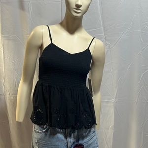 No Boundaries Juniors Smocked Babydoll Top, Sizes XS-XXXL